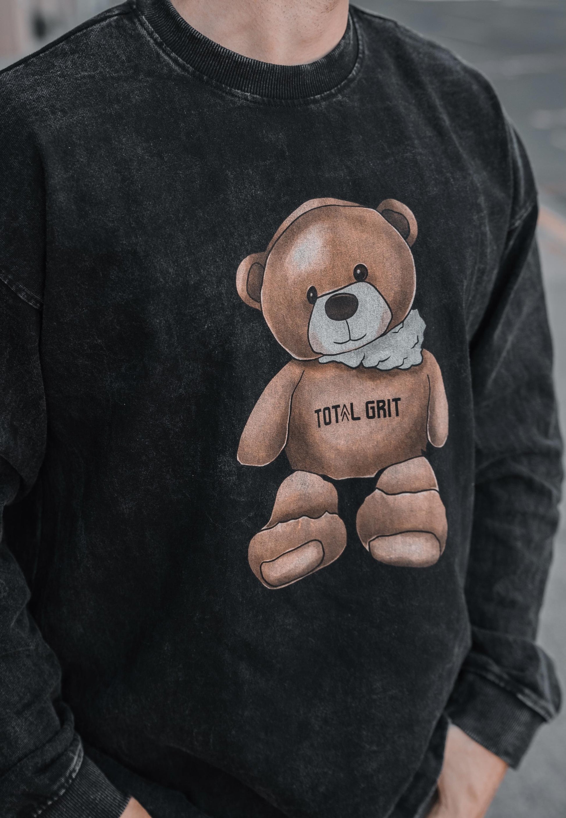 Close up shot of the Teddy "bursting at the seams", we all feel like that sometimes, and that is what this design encapsulates.